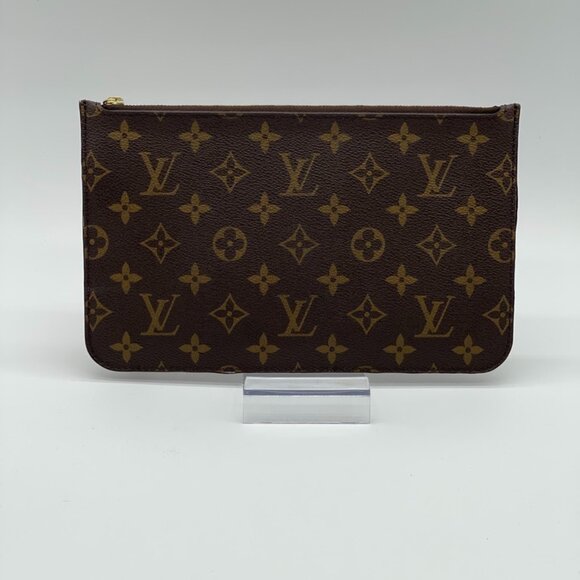 Louis Vuitton Monogram Canvas Neverfull Pouch Red Interior  (141997) - Picture 1 of 10